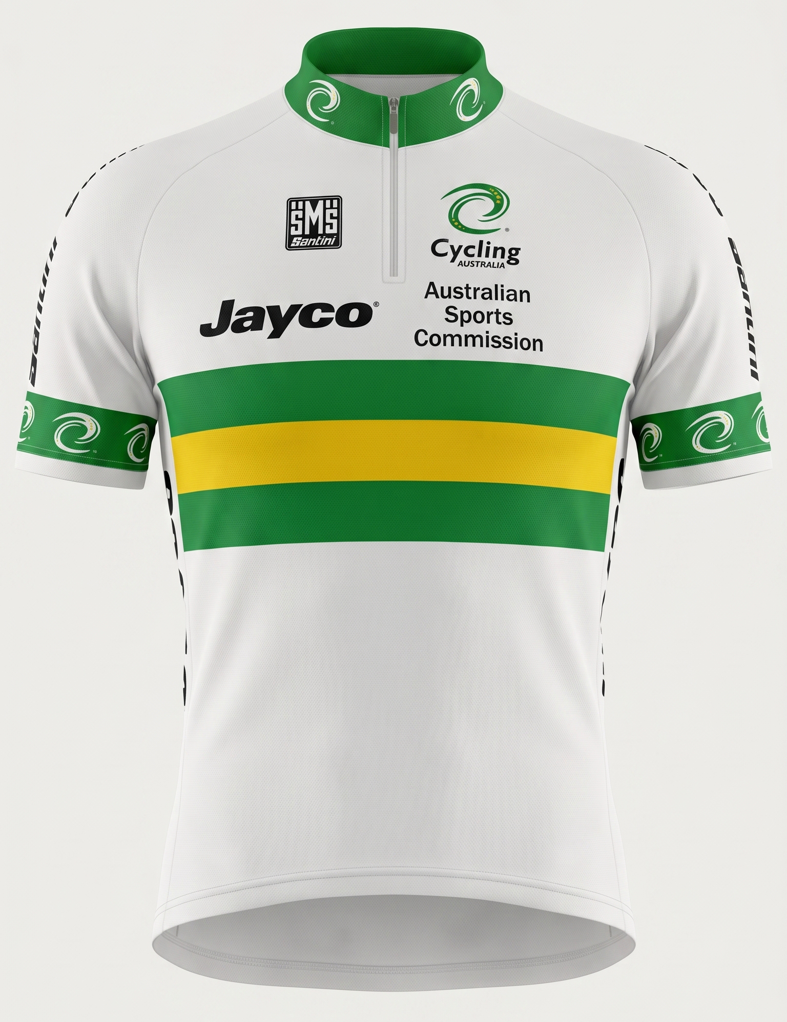 santini kurzarm jayco team trikot herren